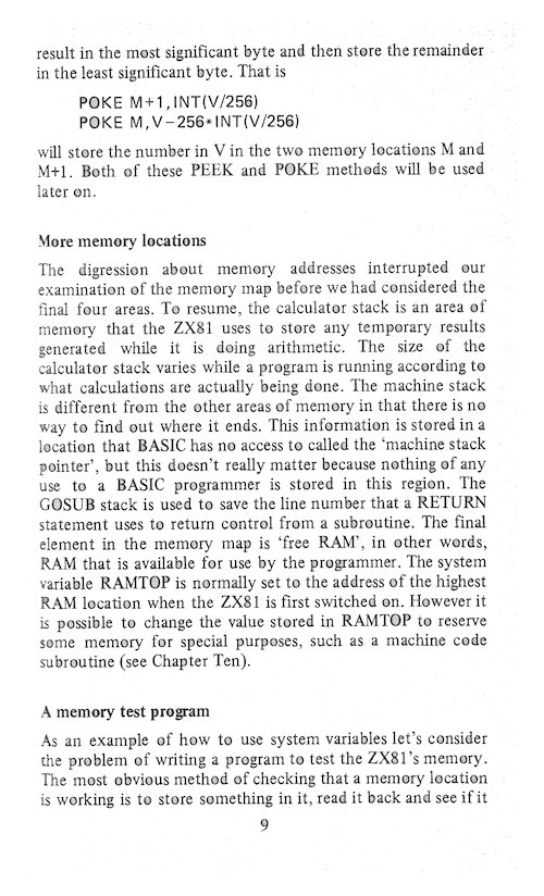 The Art of Programming the 16K ZX81 - Page 9