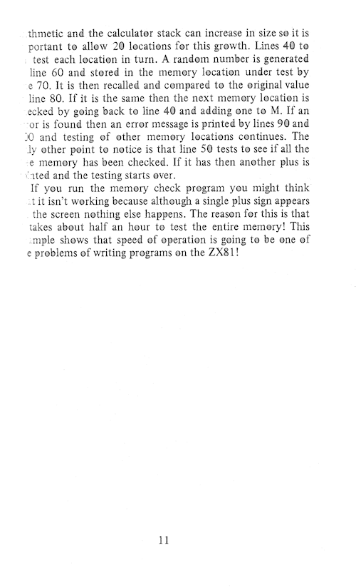 The Art of Programming the 16K ZX81 - Page 11