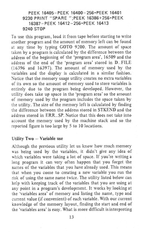 The Art of Programming the 16K ZX81 - Page 13