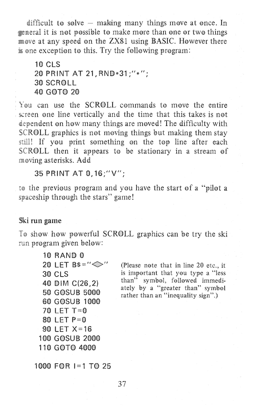 The Art of Programming the 16K ZX81 - Page 37
