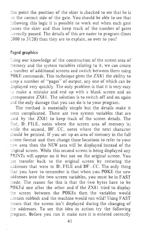 The Art of Programming the 16K ZX81 - Page 41