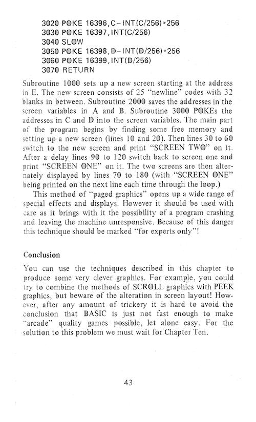 The Art of Programming the 16K ZX81 - Page 43