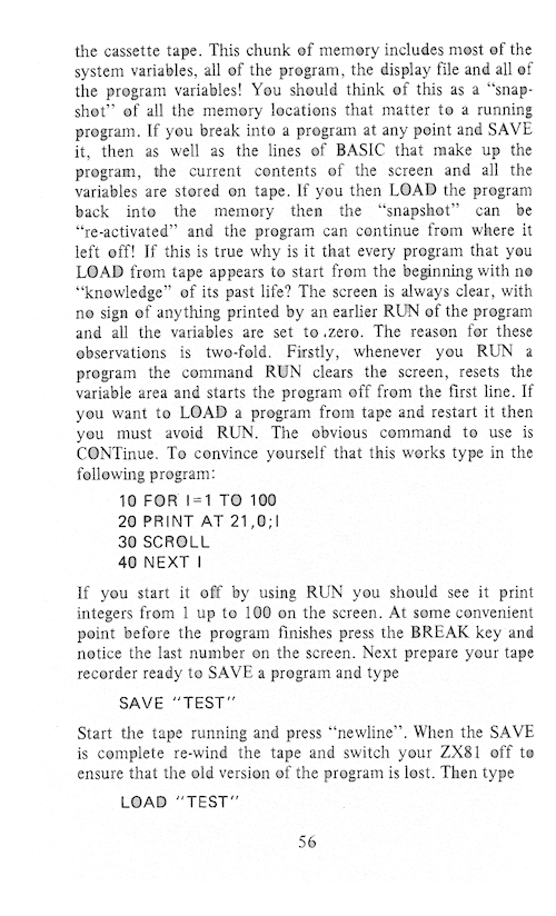 The Art of Programming the 16K ZX81 - Page 56
