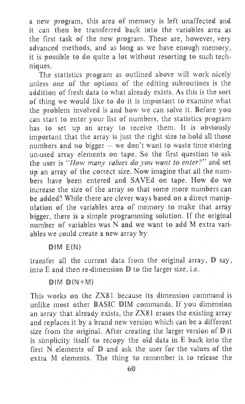 The Art of Programming the 16K ZX81 - Page 60