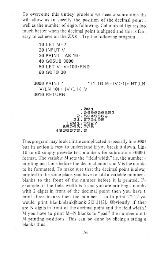 The Art of Programming the 16K ZX81 - Page 76