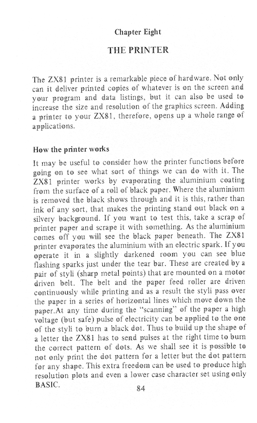 The Art of Programming the 16K ZX81 - Page 84