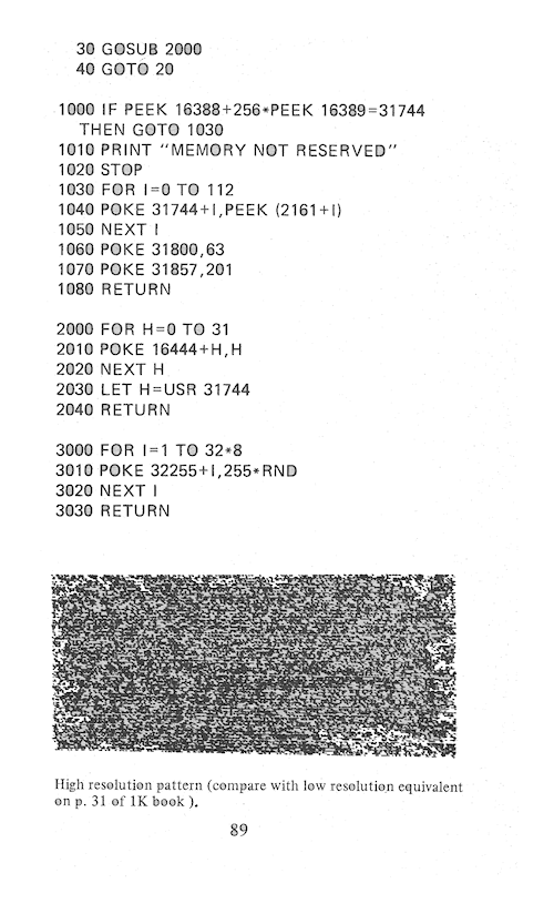 The Art of Programming the 16K ZX81 - Page 89