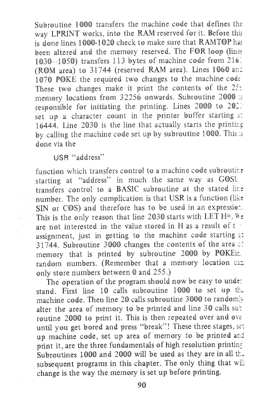 The Art of Programming the 16K ZX81 - Page 90