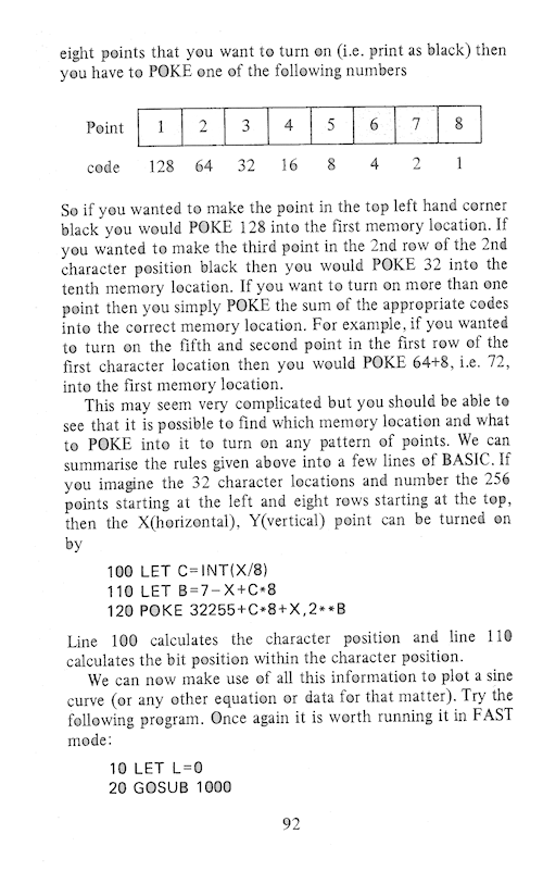 The Art of Programming the 16K ZX81 - Page 92