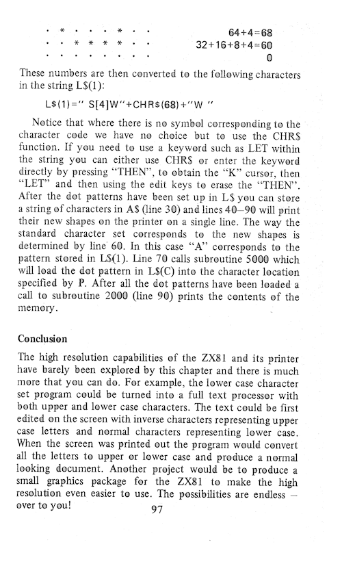 The Art of Programming the 16K ZX81 - Page 97