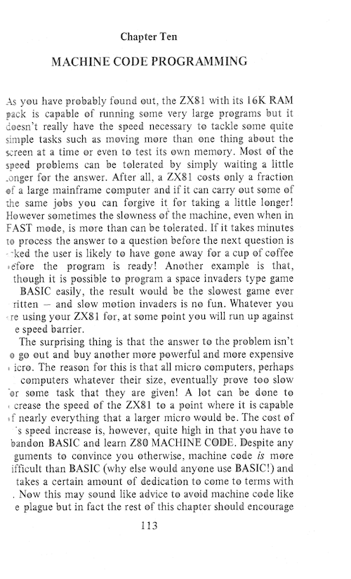The Art of Programming the 16K ZX81 - Page 113