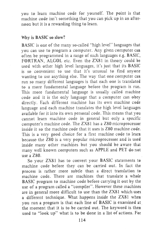 The Art of Programming the 16K ZX81 - Page 114