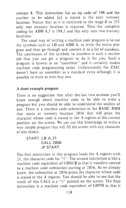 The Art of Programming the 16K ZX81 - Page 118
