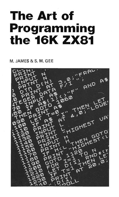 30 Programs For The ZX81 - Front Cover