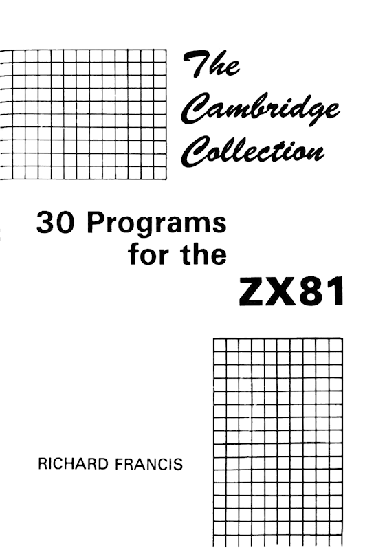 30 Programs For The ZX81 - Page 1