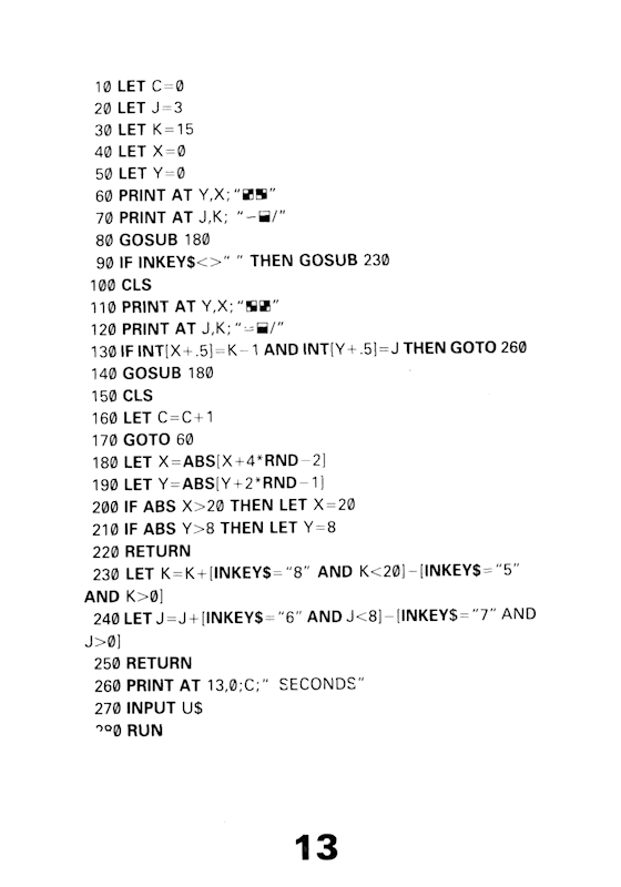 30 Programs For The ZX81 - Page 13