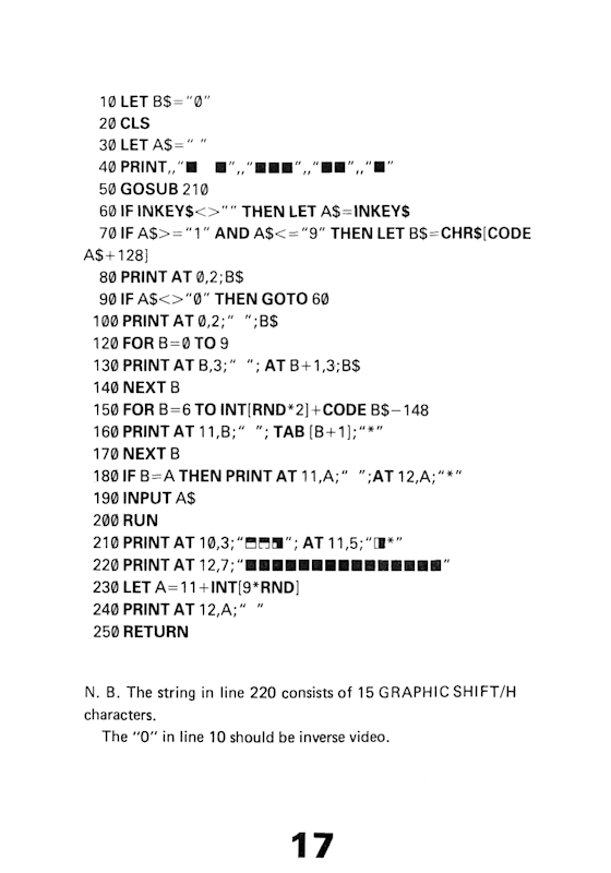 30 Programs For The ZX81 - Page 17