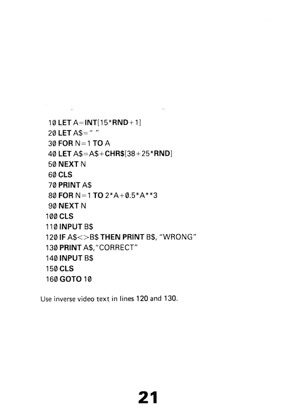 30 Programs For The ZX81 - Page 21