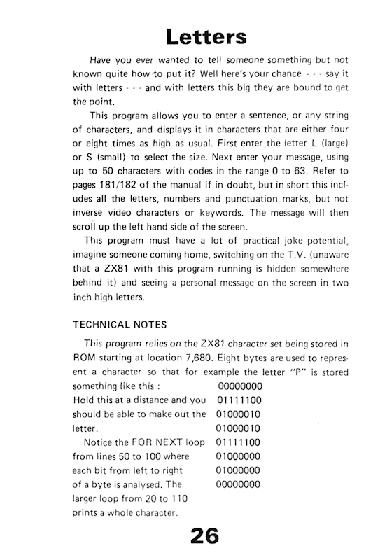 30 Programs For The ZX81 - Page 26
