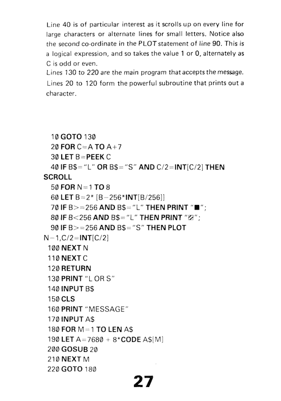 30 Programs For The ZX81 - Page 27