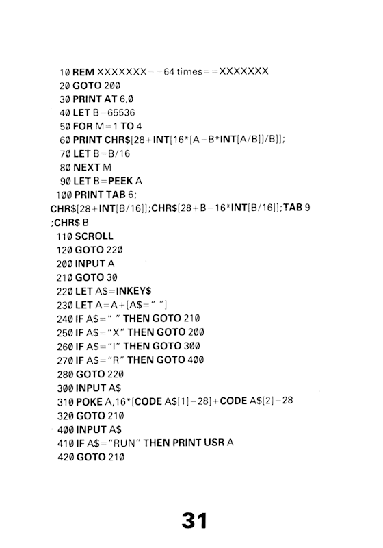 30 Programs For The ZX81 - Page 31