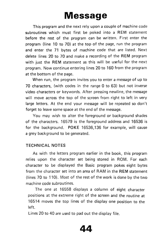 30 Programs For The ZX81 - Page 44