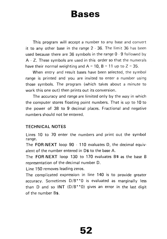 30 Programs For The ZX81 - Page 52