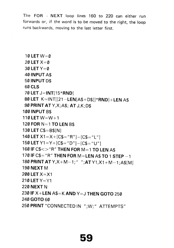 30 Programs For The ZX81 - Page 59
