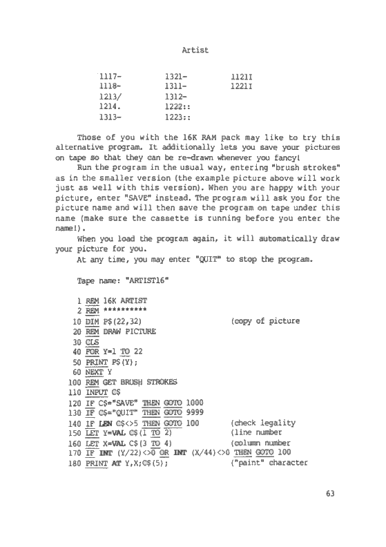 The ZX81 Pocket Book - Page 63
