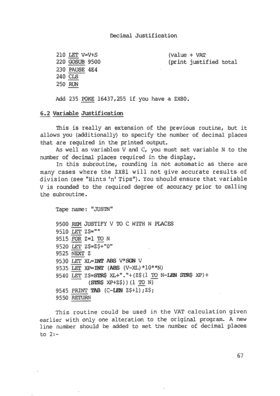 The ZX81 Pocket Book - Page 67