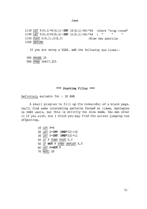 The ZX81 Pocket Book - Page 73